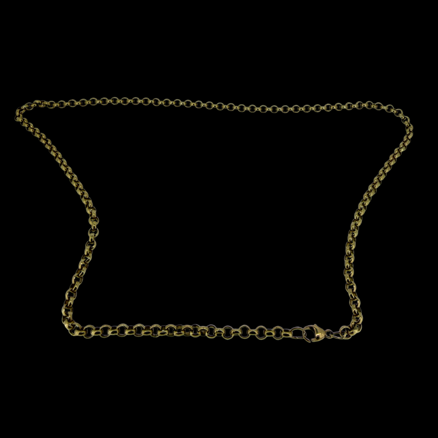 9ct Gold Belcher Chain 19.5 Inch 3mm