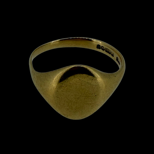 Vintage 14ct Gold Signet Ring - Size U½ (5.5g)
