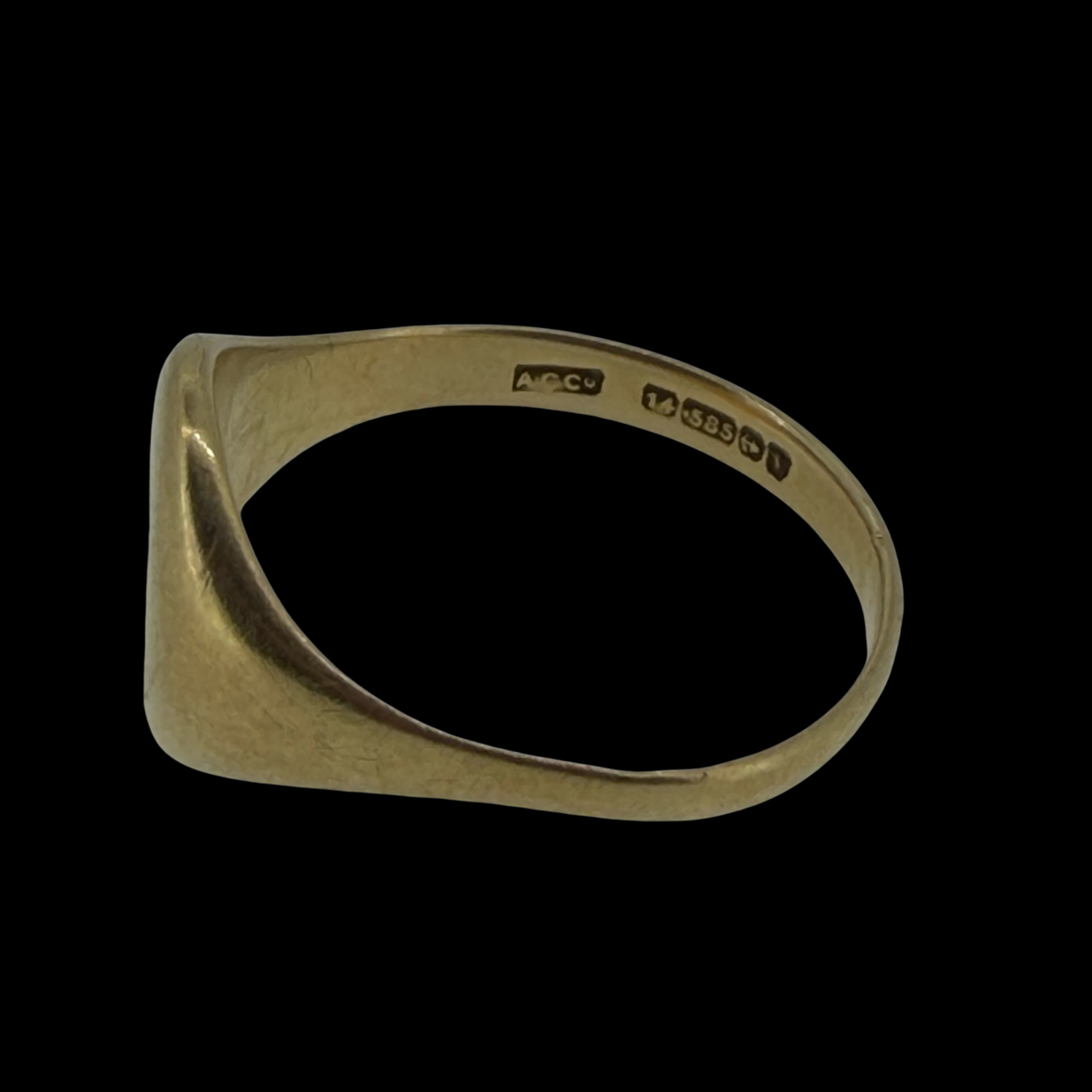 Vintage 14ct Gold Signet Ring - Size U½ (5.5g)