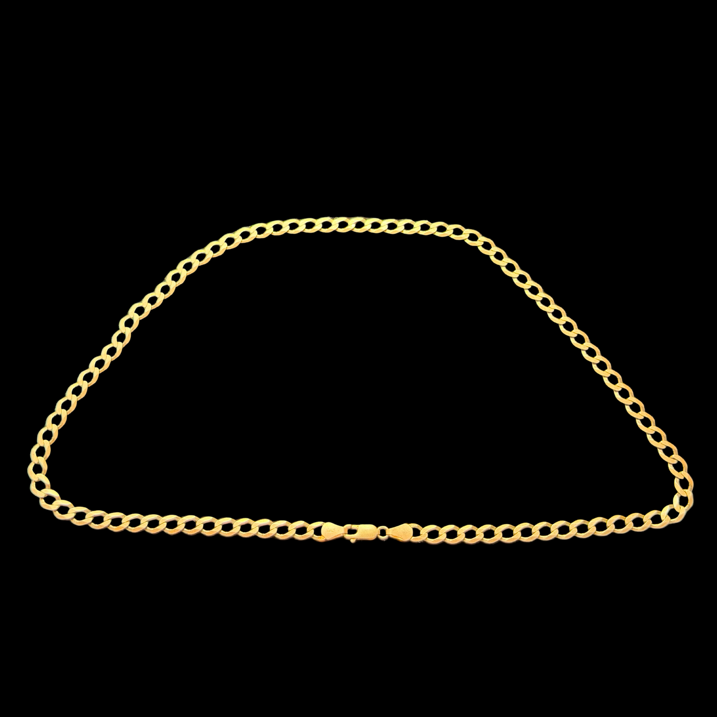 9ct Yellow Gold Curb (Solid) Chain Necklace 20 Inch 5mm 15g