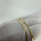 18ct Yellow & White Gold Mariner Necklace 17.5 Inch 5.3g 2mm
