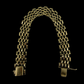 9ct Yellow Gold Multi-Link Bracelet with Green Stones