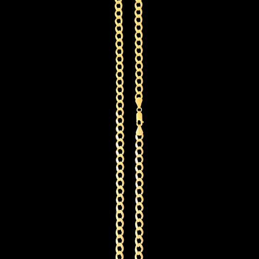 9ct Yellow Gold Curb (Solid) Chain Necklace 20 Inch 5mm 15g