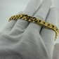 9ct Gold Curb Bracelet 7.5 Inch 6mm