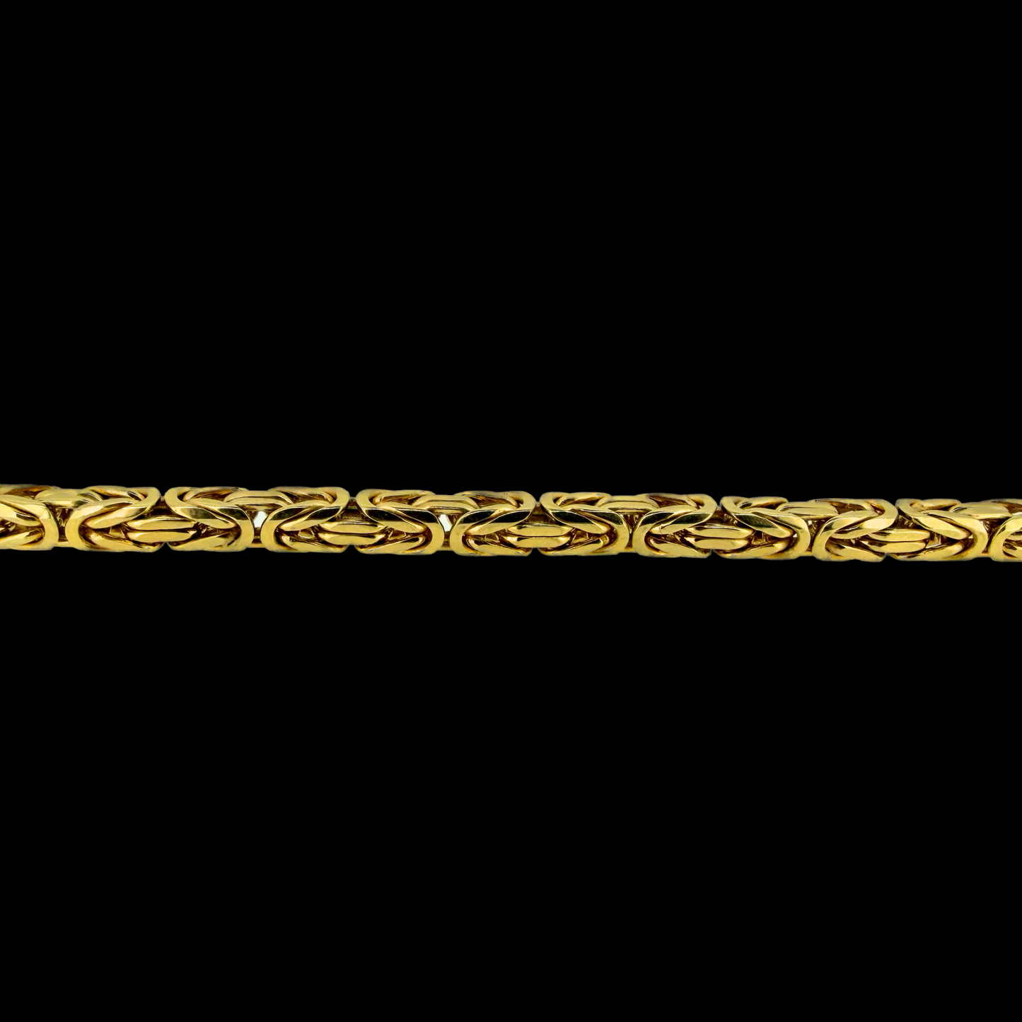 9ct Yellow Gold Byzantine Bracelet (Solid) 7.5 Inch 5mm 25.5g