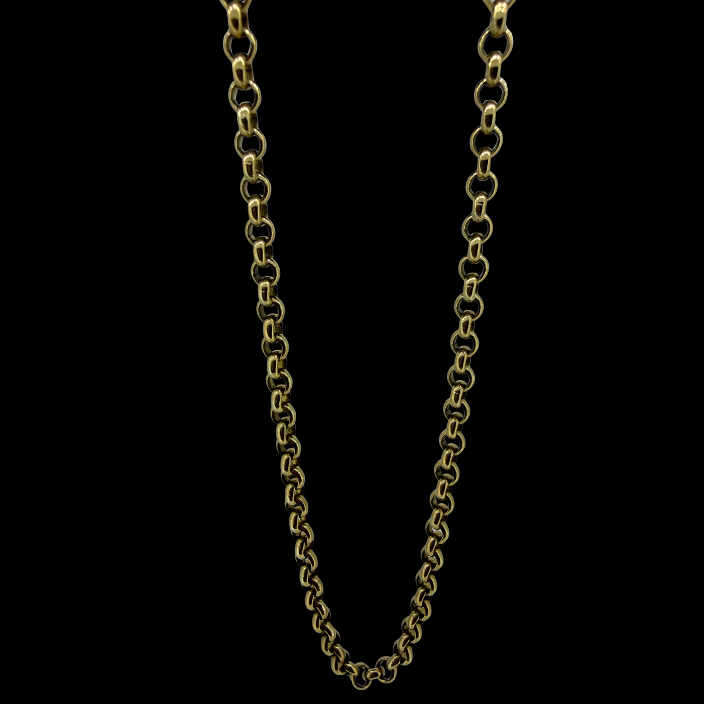9ct Gold Belcher Chain 19.5 Inch 3mm