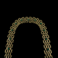 9ct Yellow Gold Multi-Link Bracelet with Green Stones
