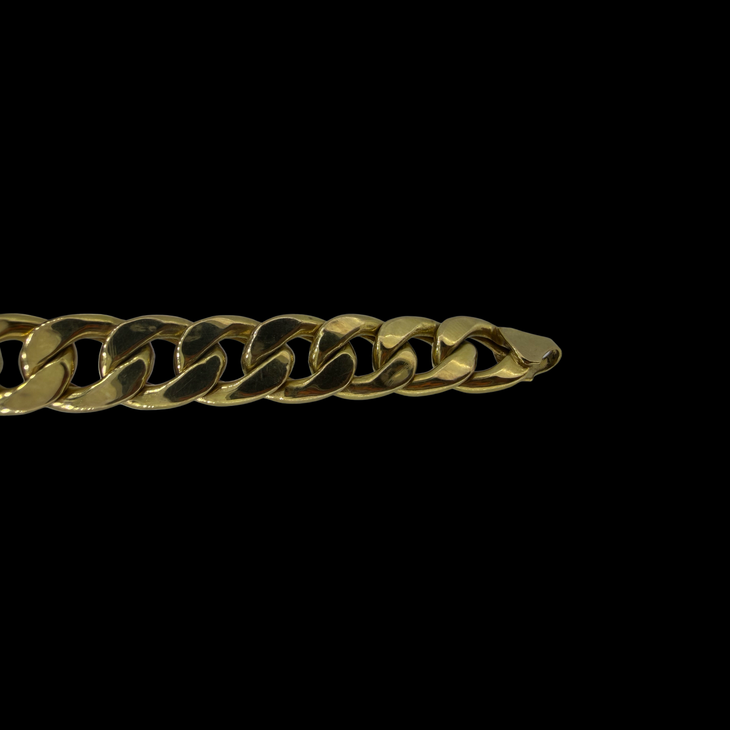 9ct Gold Curb Bracelet 7.5 Inch 6mm