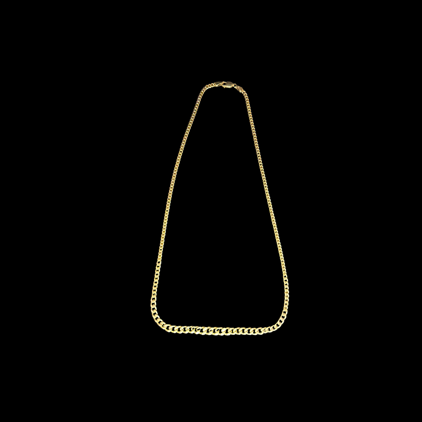 9ct Yellow Gold Fine Curb Link Chain Necklace 18"