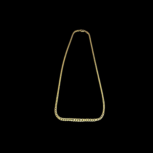 9ct Yellow Gold Fine Curb Link Chain Necklace 18"