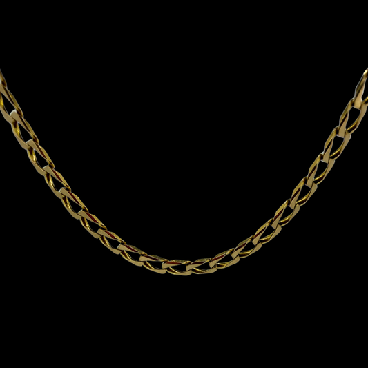 9ct Gold Curb Link Chain Necklace 9.3g 21 Inch