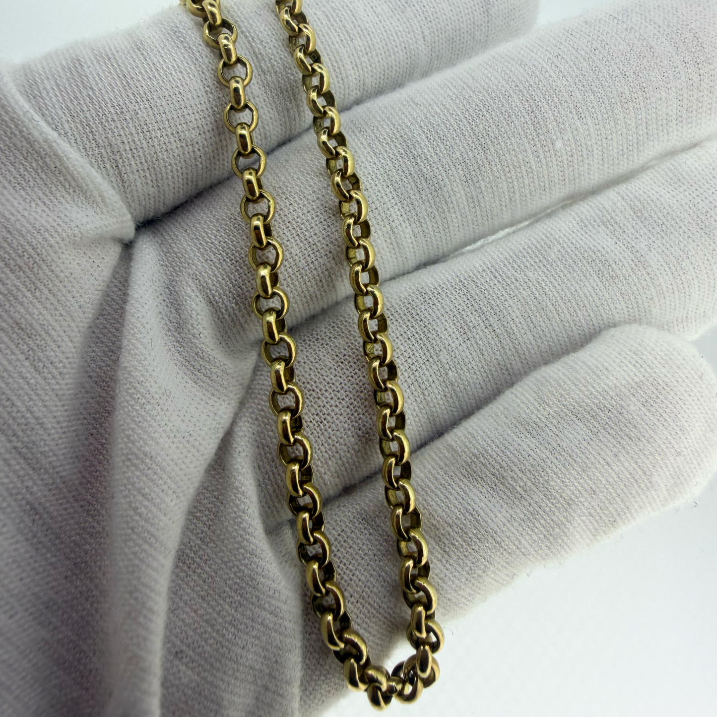 9ct Gold Belcher Chain 19.5 Inch 3mm