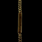 14ct Gold ID Bracelet 7” Curb Link