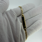 9ct Yellow Gold Figaro ID Bracelet 6.5” 4.8g