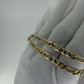 9ct Gold Figaro Chain Necklace 12.5g 18 Inch 4mm Solid Link