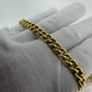 14ct Solid Gold Curb Bracelet 8 Inch 5mm 33g