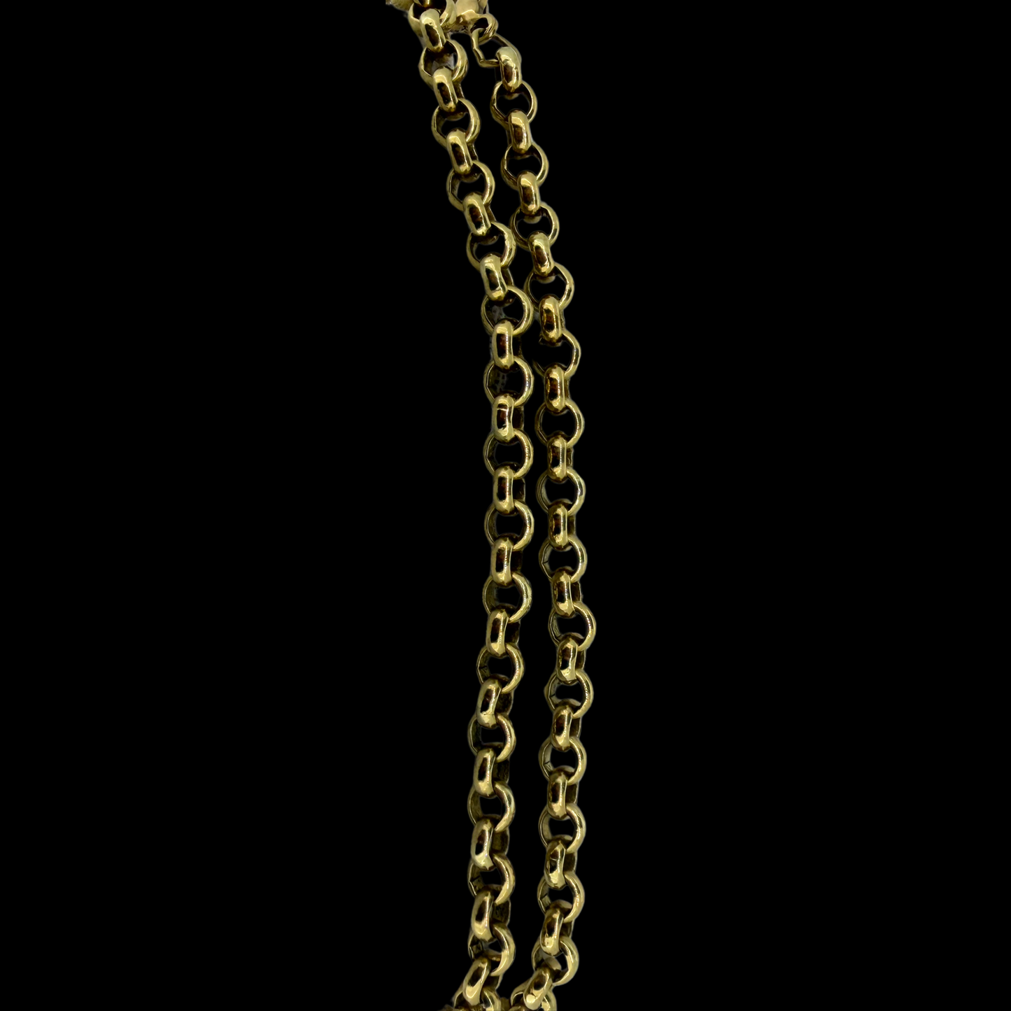 9ct Gold Belcher Chain 19.5 Inch 3mm
