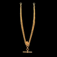 9ct Yellow Gold Double Albert Chain 20 Inch 63g T Bar Pocket Watch Chain