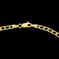 9ct Gold Curb Link Chain Necklace 9.3g 21 Inch